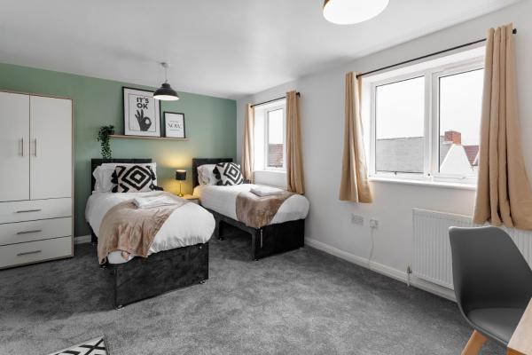 写真にはミドルズブラ市にあるCity Centre Studio 9 with Kitchenette, Free Wifi and Smart TV with Netflix by Yoko Propertyが写っています。