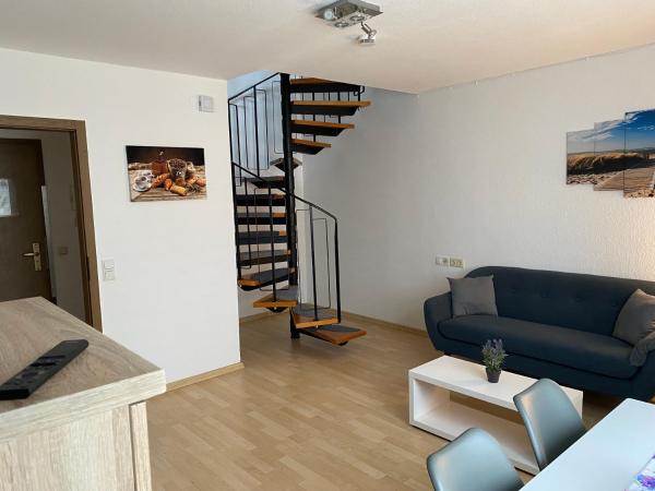 A la foto es mostra l'objecte Ferienwohnung Am Kurpark in Bad Rothenfelde situat a la ciutat de Erpen.