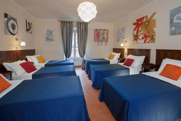 The photo shows the Budget Rooms Des Arts located in the city of Rome.