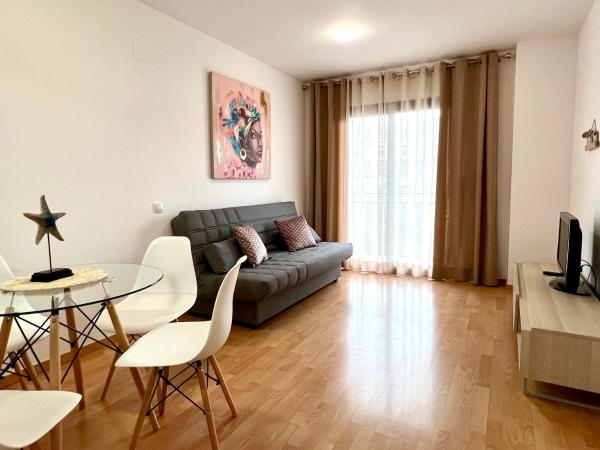 På billedet ses objektet Bonito y confortable apartamento en Cambrils beliggende i byen Cambrils.