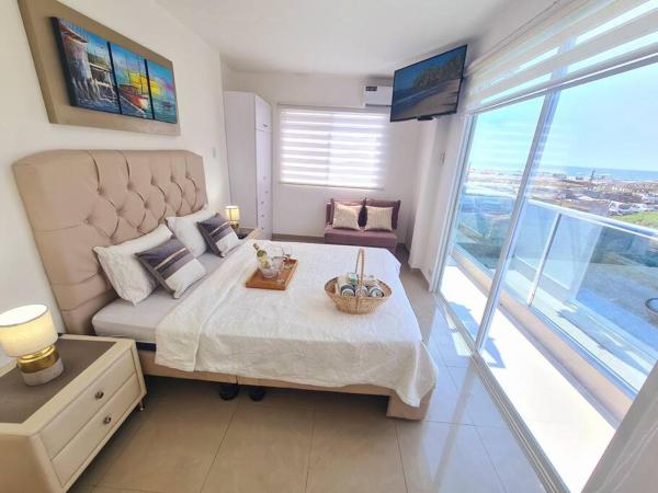 A la foto es mostra l'objecte Ecusuites Playas Suite 3 Preference Balcón & Jacuzzi Vista al Mar situat a la ciutat de Playas.