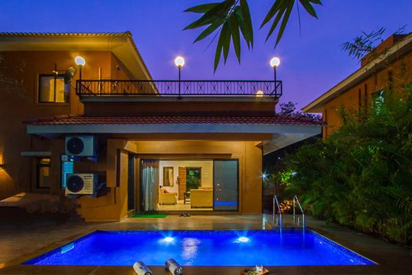 A la foto es mostra l'objecte StayVista's B-24 Spring - Villa Amidst Greenery with Private Pool & Terrace situat a la ciutat de Wada.