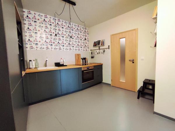 A la foto es mostra l'objecte Apartmán SVAN B2 situat a la ciutat de Říčky.