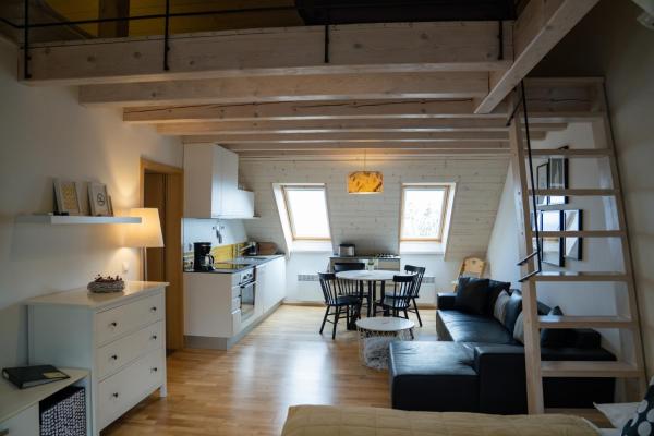 Na fotografii je vidět objekt Stylový apartmán č. 8 U Venuše, Pavlov u Mikulova nacházející se ve městě Pavlov.