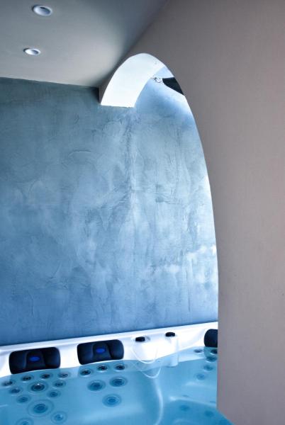 A la foto es mostra l'objecte Villa Galaxy Santorini situat a la ciutat de Fira.
