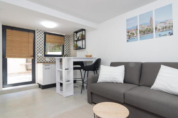 På bildet vises objektet STUDIO TINA in centar with parking som ligger i byen Split.