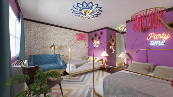 Na fotografii je vidět objekt Great Gatsby Motel Inn nacházející se ve městě Benson.