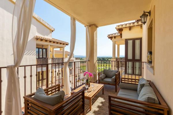 På billedet ses objektet Hacienda del Álamo Fuente Alamo 2 Bedroom Penthouse Golf Resort beliggende i byen Escobar.