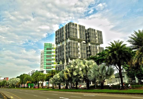 Na fotografii je vidět objekt Aviary Bintaro nacházející se ve městě Jurangmanggu.
