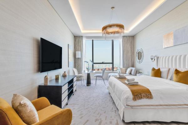 Na fotografii je vidět objekt The Smart Concierge - Palm tower nacházející se ve městě Dubaj.