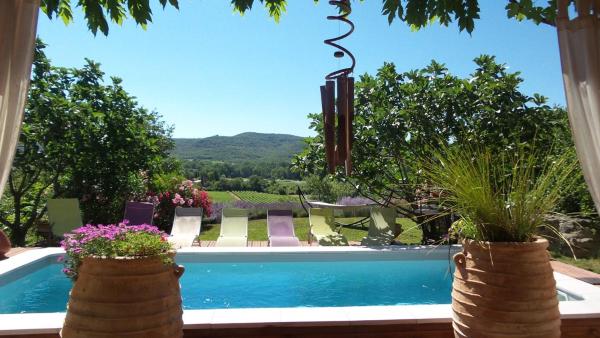 Kuvassa näkyy kohde VILLA CÔTE SUD ARDECHE, joka sijaitsee kaupungissa Pradons.