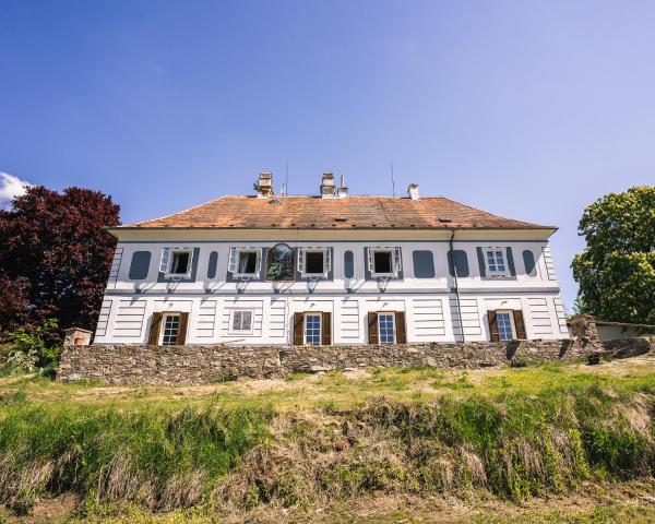 Na fotografii je vidět objekt Villa Waldhaus nacházející se ve městě Srnín.
