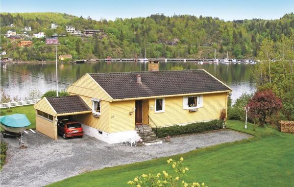 Na foto é possível ver o objeto 2 Bedroom Beautiful Home In Langangen localizado na cidade de Langangen.