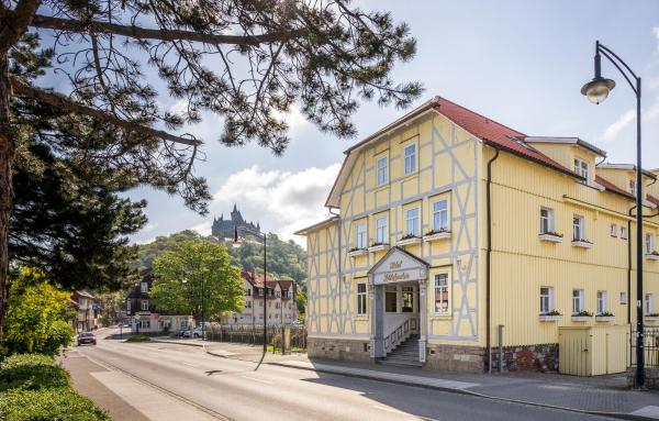 På billedet ses objektet Boutiquehotel Schloßpalais beliggende i byen Wernigerode.