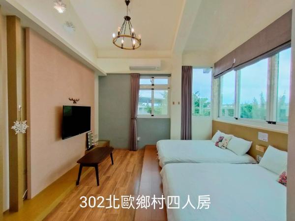 Vierbettzimmer im japanischen Stil — 25 m² - 小雅民宿 ll自助入住ll 民宿編號1806