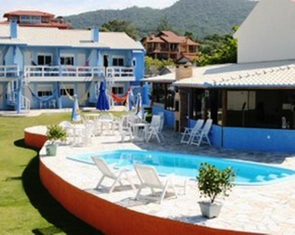 照片显示了位于Imbituba市的Pousada Praia da Villa物件。