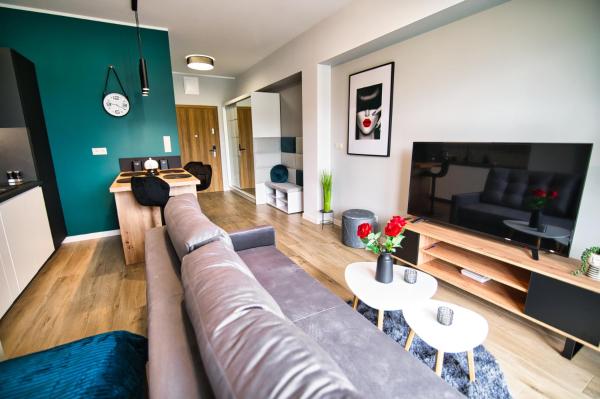 A la foto es mostra l'objecte Apartament Emi Zator by Housine situat a la ciutat de Zator.