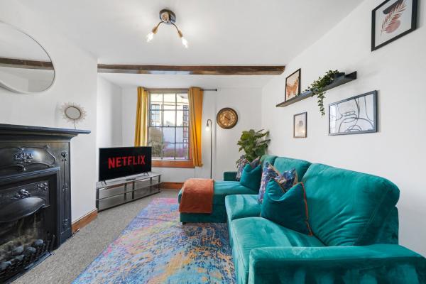 På bildet vises objektet Stylish Central Duplex in Bath som ligger i byen Bath.