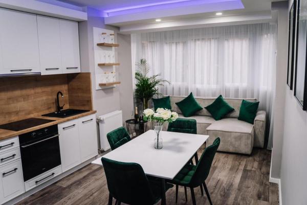 A la foto es mostra l'objecte Scandinavian Lux Apartment Oradea situat a la ciutat de Biharea.