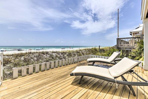 Billede 2: Luxe, Beachfront PCB Home with Decks and Grill!