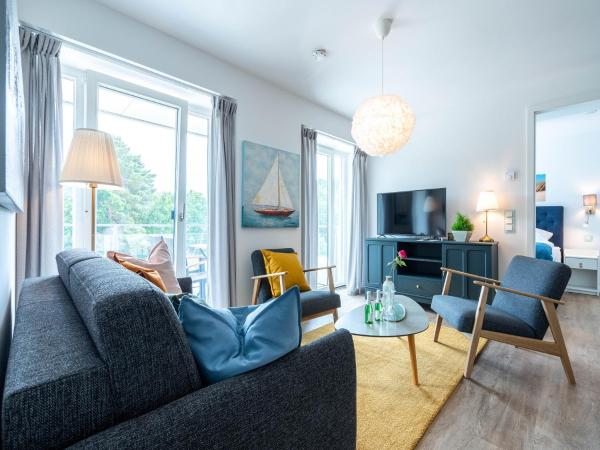 A la foto es mostra l'objecte Dünenresidenz Prora - Ferienwohnung mit 2 Schlafzimmern und Balkon B3-2-3 situat a la ciutat de Binz.