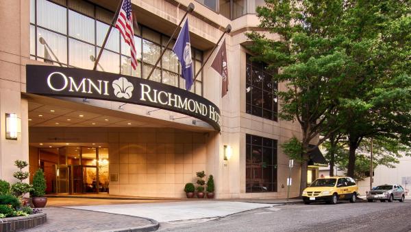 A la foto es mostra l'objecte Omni Richmond Hotel situat a la ciutat de Richmond.