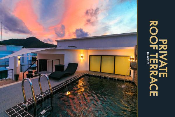 3 Br Stylish Condo With Private Rooftop Pool - 芭東區