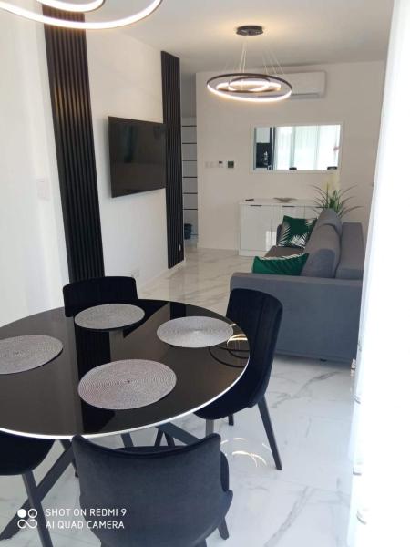 A la foto es mostra l'objecte Apartament z bocznym widokiem na morze w kompleksie Hevenia situat a la ciutat de Rewal.