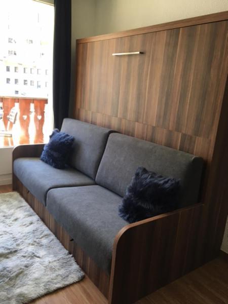 På billedet ses objektet studio cabine chalet club III entièrement rénové beliggende i byen Tignes.