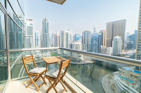 Na fotografii je vidět objekt Luxury Escapes - Full Marina View Luxury 2BR - Park Island Sanibel nacházející se ve městě Dubaj.