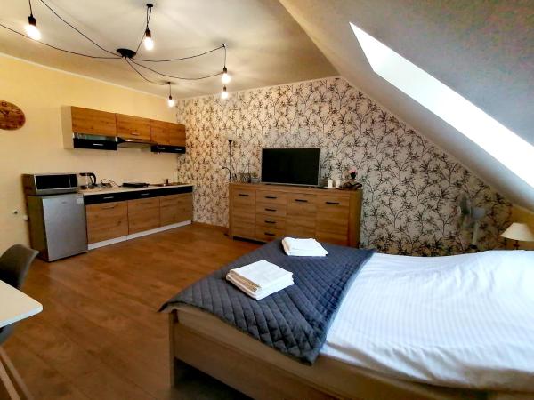 På billedet ses objektet Apartament przy Brzozowej Polanie beliggende i byen Gniewino.