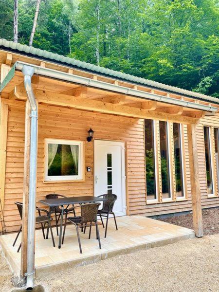 A la foto es mostra l'objecte Ferienhaus Bachrauschen situat a la ciutat de Schöna.