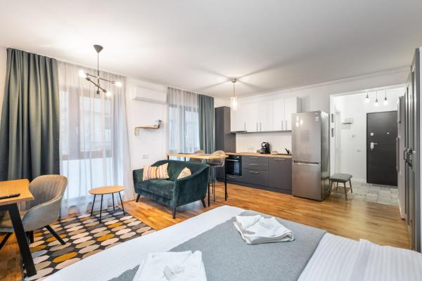 A la foto es mostra l'objecte Charming Studio close to Unirii Square situat a la ciutat de Bucarest.