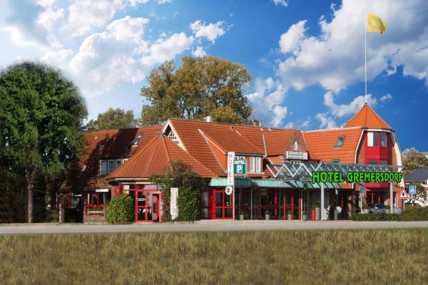 På bildet vises objektet Hotel Gremersdorf - Zum Grünen Jäger som ligger i byen Gremersdorf.