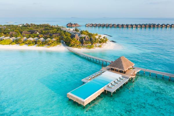 På bilden syns objektet Heritance Aarah - Premium All Inclusive - 40 Minutes away from Male by Seaplane som ligger i staden Meedhoo.