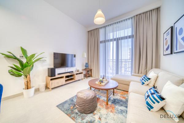 Na fotografii je vidět objekt Sophisticated 1BR at Town Square Rawda Dubailand by Deluxe Holiday Homes nacházející se ve městě Dubaj.