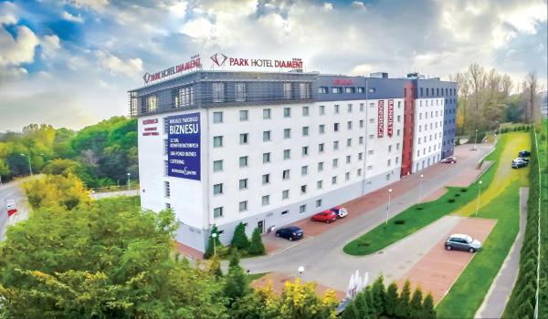 A la foto es mostra l'objecte Park Hotel Diament Katowice situat a la ciutat de Katowice.