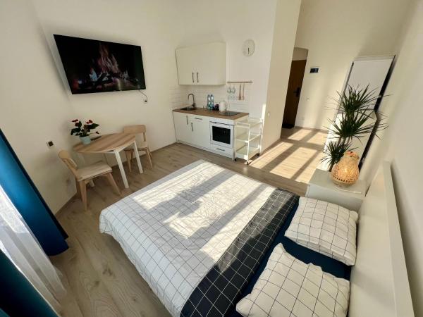 A la foto es mostra l'objecte White Apartments - Free parking situat a la ciutat de Katowice.