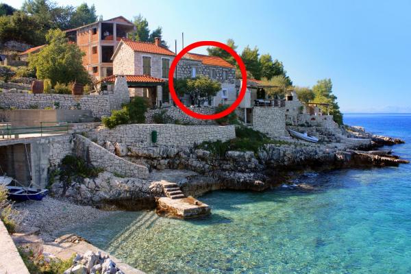 Na zdjęciu widoczny jest obiekt Seaside secluded apartments Cove Danca - Babina, Korcula - 9322 położony w mieście Babina.