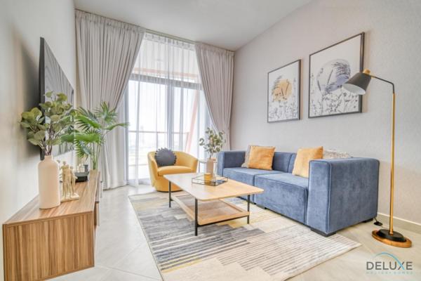 Na fotografii je vidět objekt Harmonious 1BR at Binghatti Avenue Al Jaddaf by Deluxe Holiday Homes nacházející se ve městě Dubaj.