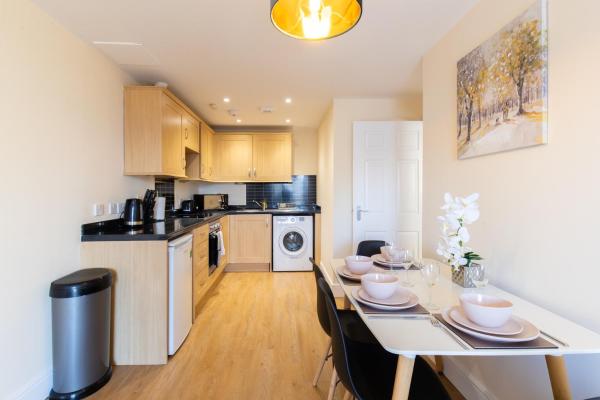 På billedet ses objektet Velvet 1-bedroom penthouse, Clockhouse, Hoddesdon beliggende i byen Broxbourne.