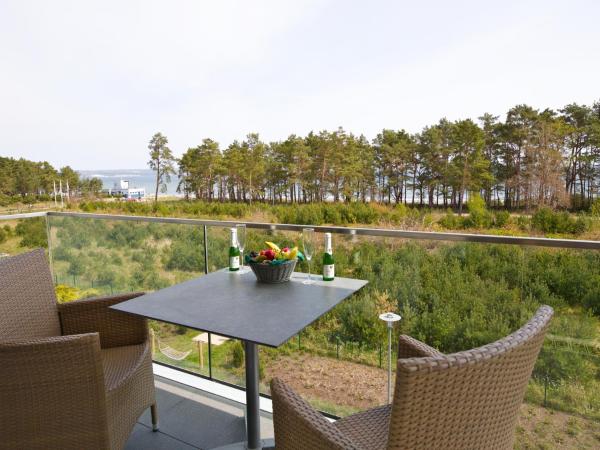 A la foto es mostra l'objecte Dünenresidenz Prora - Ferienwohnung mit Meerblick, 1 Schlafzimmer und Balkon NP-312 situat a la ciutat de Binz.