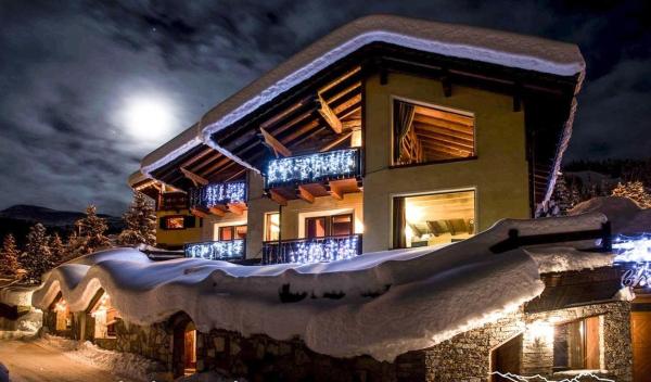 Na fotografii je vidět objekt Chalet Garden nacházející se ve městě Livigno.