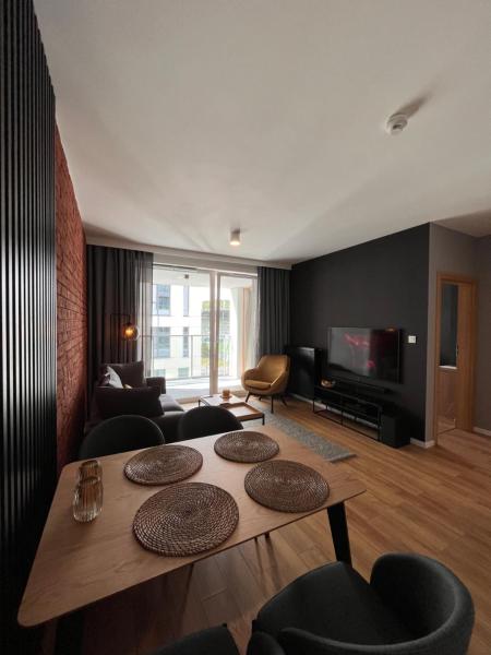 A la foto es mostra l'objecte Apartamenty BRUNO i BIANCA w Symphony Modern Tower Gdynia 2 i 3 piętro situat a la ciutat de Gdynia.