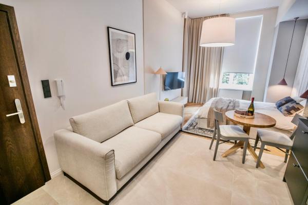 På bildet vises objektet Apartament Migdałowy z bezpłatnym parkingiem som ligger i byen Toruń.