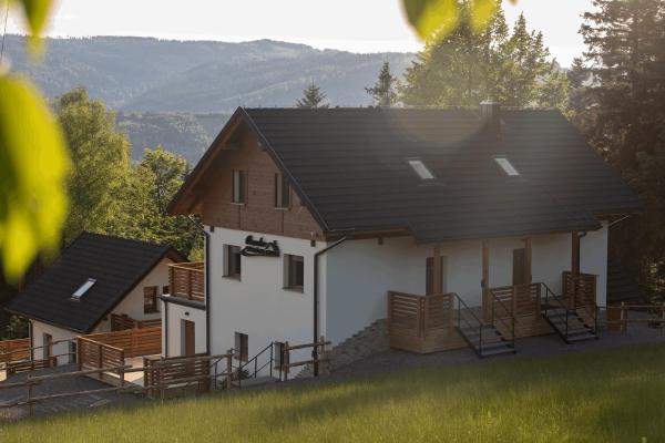 Na fotografii je vidět objekt Apartamenty przy stoku - Osada Wróblonki nacházející se ve městě Visla.