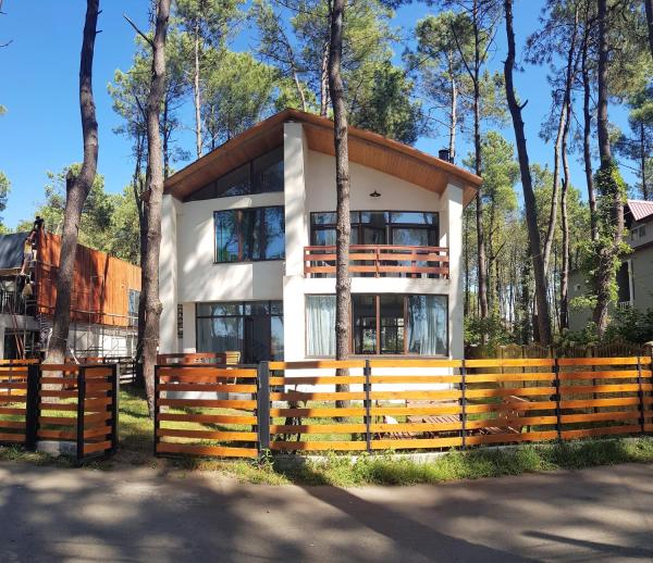 Na zdjęciu widoczny jest obiekt Beachfront 4-bedroom home in Kaprovani pine forest położony w mieście Ureki.