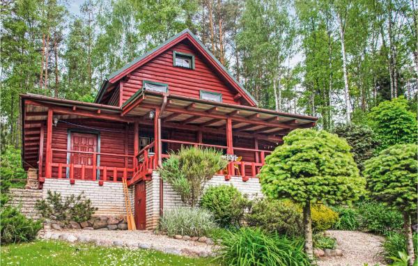 Na zdjęciu widoczny jest obiekt Holiday Home Barczewo Kaplityny V położony w mieście Mokiny.