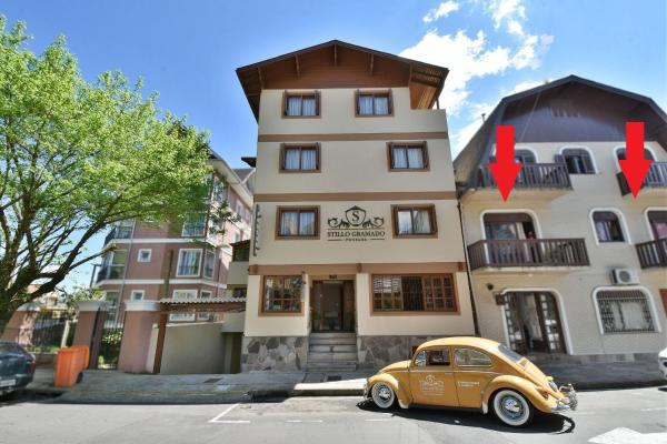 A la foto es mostra l'objecte Stillo Gramado Aconchego com café da manhã situat a la ciutat de Gramado.
