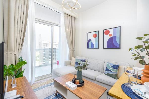 Na fotografii je vidět objekt Distinguished 1BR at Vera Tower Business Bay by Deluxe Holiday Homes nacházející se ve městě Dubaj.